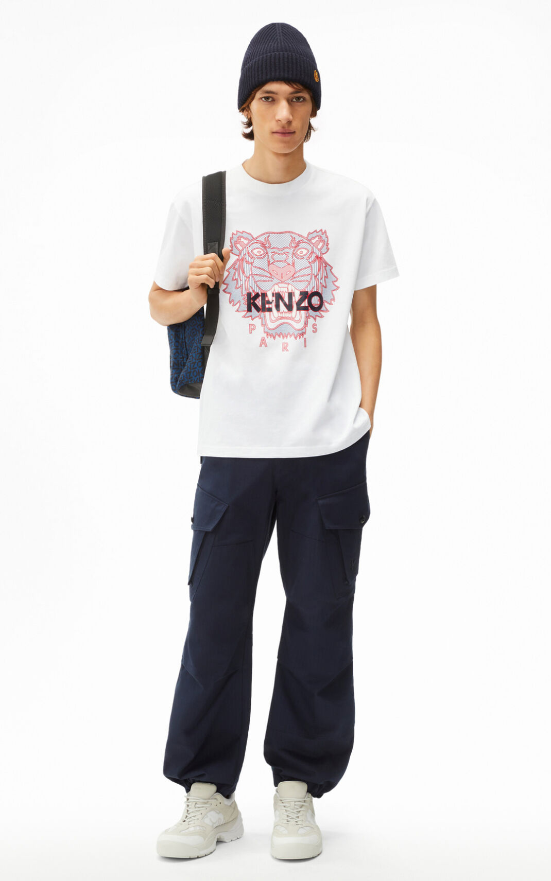 Camisetas Kenzo Tiger Hombre Blancas END514087